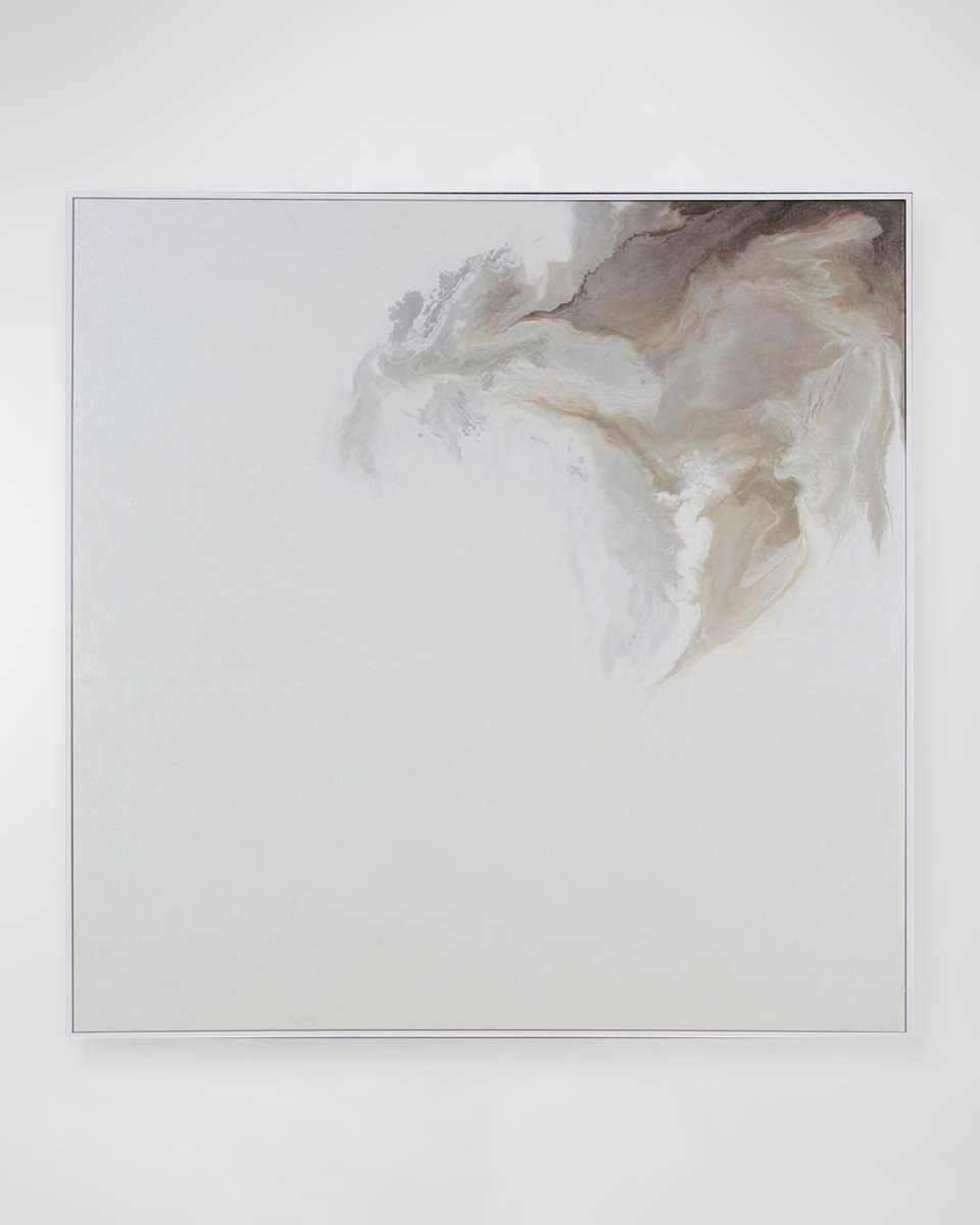 "Neutral Triptych III" Framed Giclee