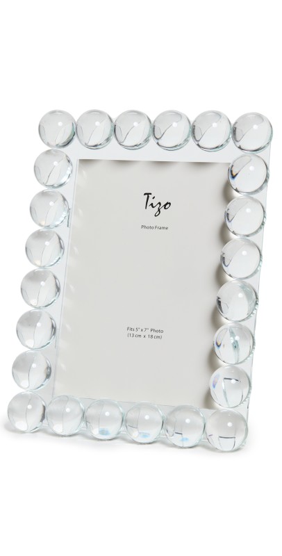 Tizo Design Crystal Glass Bubble Frame 5x7 Clear