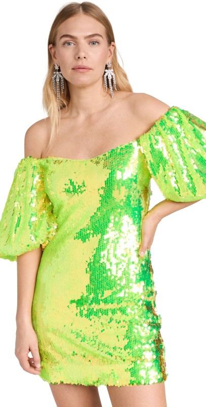 RHODE Dali Dress Chartreuse
