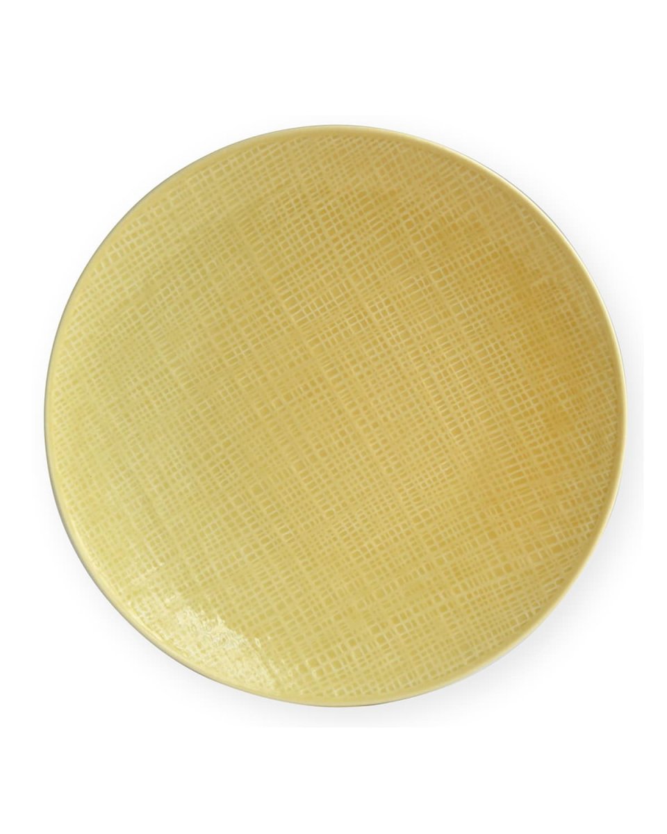 Organza Yellow Coupe Dinner Plate