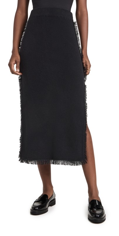 LISA YANG Jin Cashmere Skirt Black