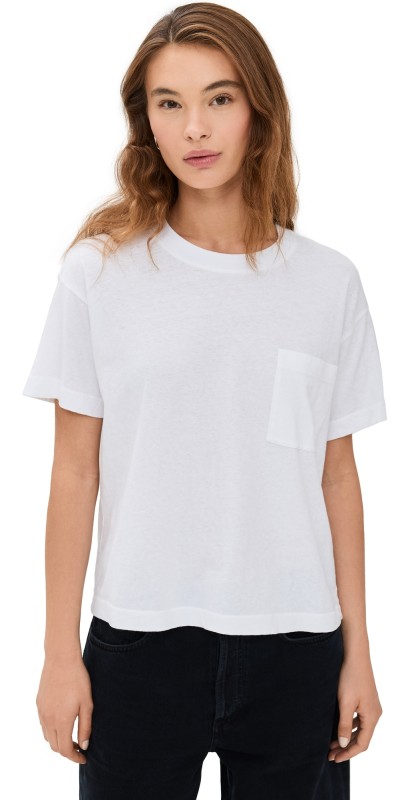 Jenni Kayne Vintage Pocket Tee White