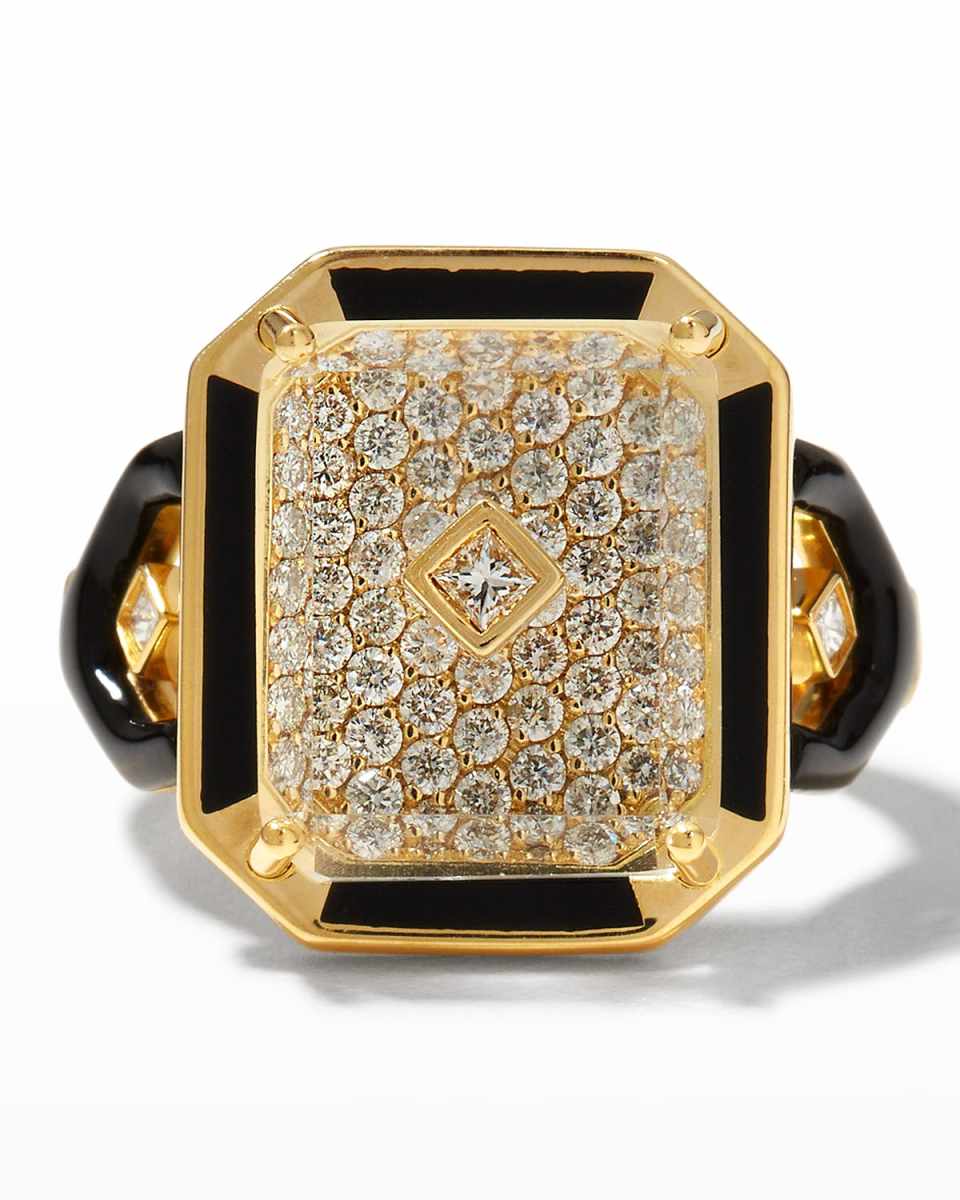 Lock'In Forever Ring with Onyx