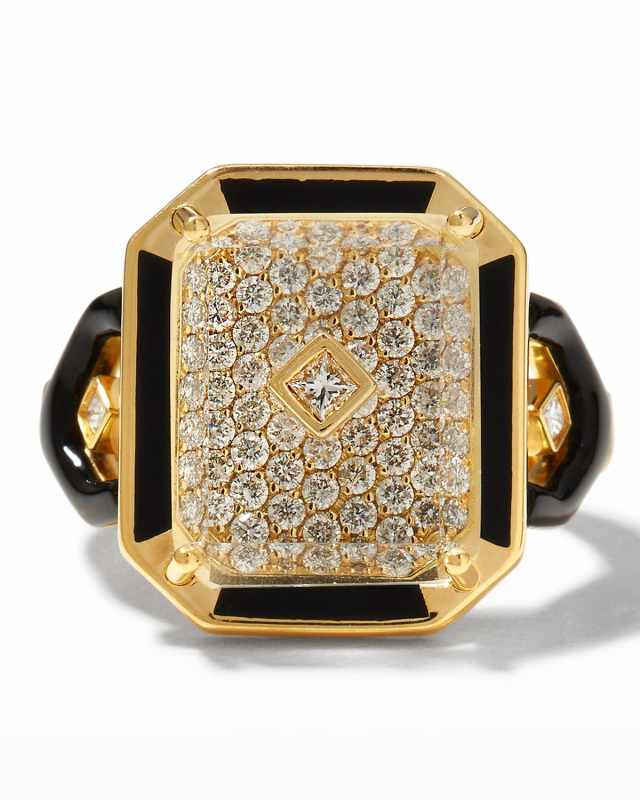 Lock'In Forever Ring with Onyx
