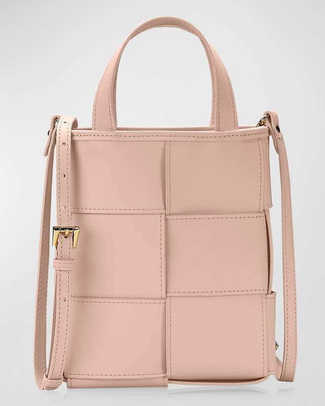 Chloe Mini Woven Shopper Top-Handle Bag