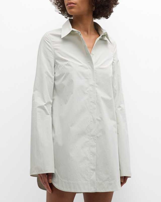 Eknath Button-Front Poplin Shirt