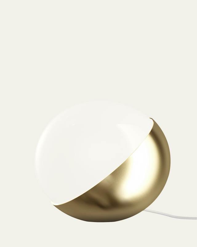 VL Studio Brass Table/Floor Lamp, 9.8" Round