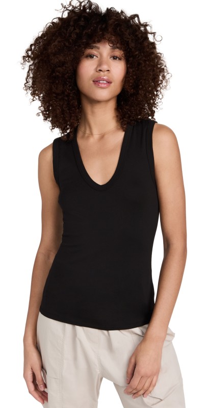 Enza Costa Supima Cotton Essential Sleeveless Tank White