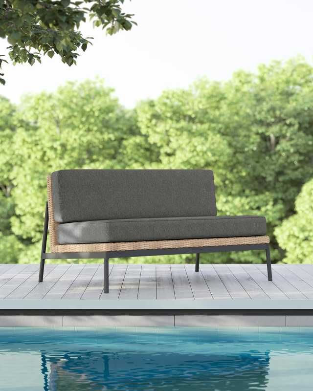 Terra 2-Seat Sofa With Slate Cushion