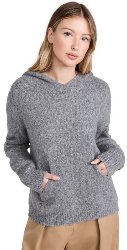 Le Superbe Ocean Front Alpaca Hoodie Charcoal