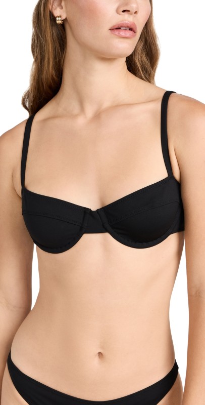 A. L.C. Dylan Bikini Top Black