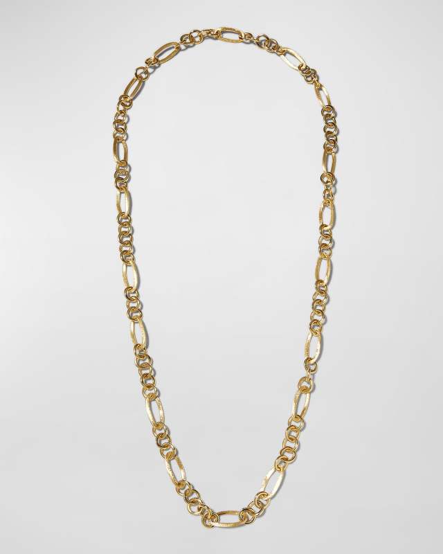 Jaipur Link 18K Yellow Gold Mixed Link Long Convertible Necklace