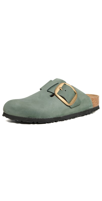 Birkenstock Boston Big Buckle Clogs Thyme