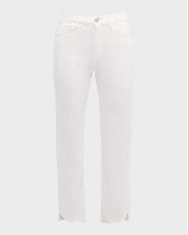 Le High Straight Cascade Hem Jeans