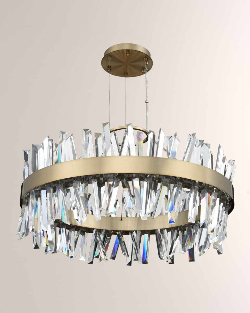Glacier 32" Round LED Chandelier
