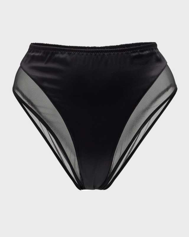 Satin & Mesh Briefs