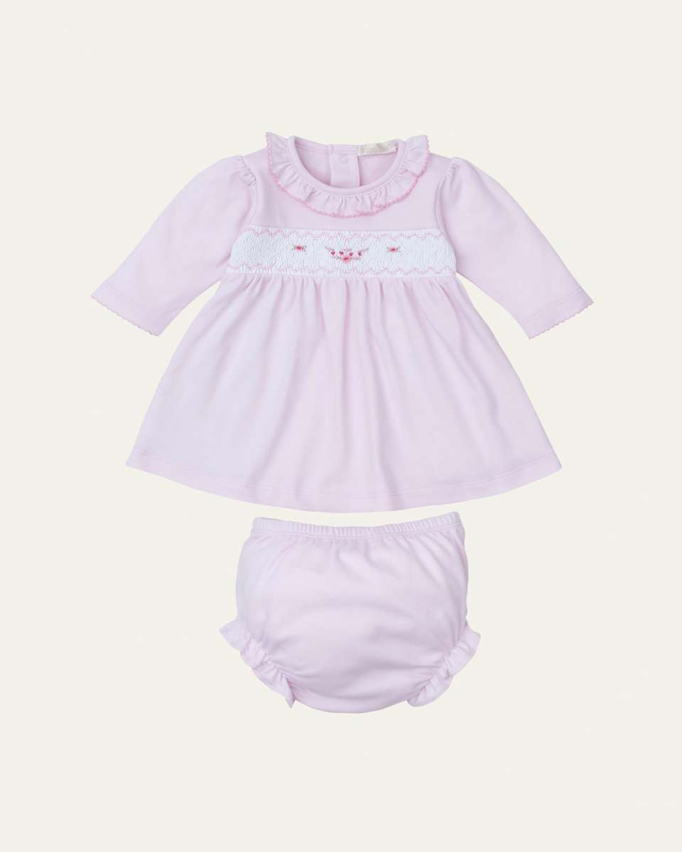 Girl's Fall Medley '24 Dress & Bloomers Set, Size Newborn-18