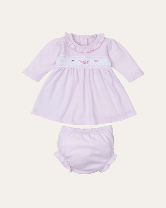 Girl's Fall Medley '24 Dress & Bloomers Set, Size Newborn-18