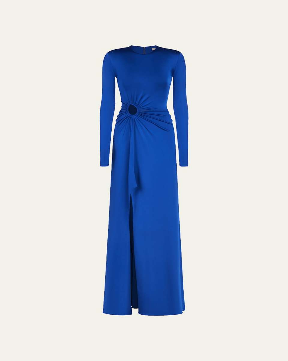 Katherine Gathered Cutout Gown