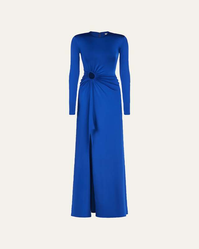 Katherine Gathered Cutout Gown