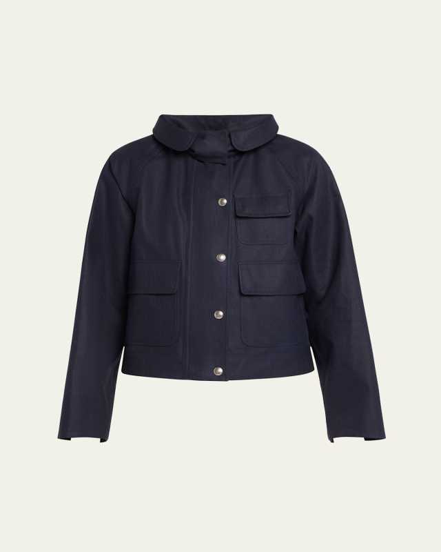 Lukas Hooded Flax Jacket