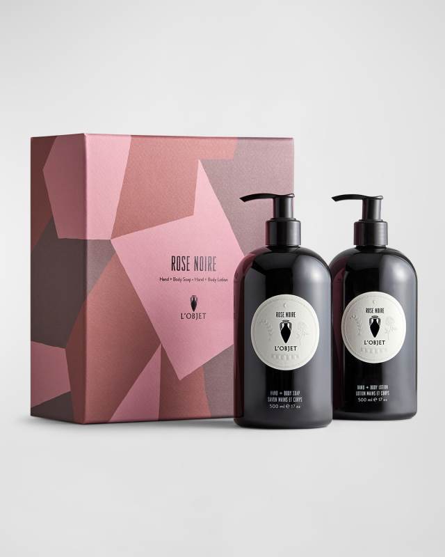 Rose Noire Gift Set: Soap + Lotion, 2 x 17 oz.