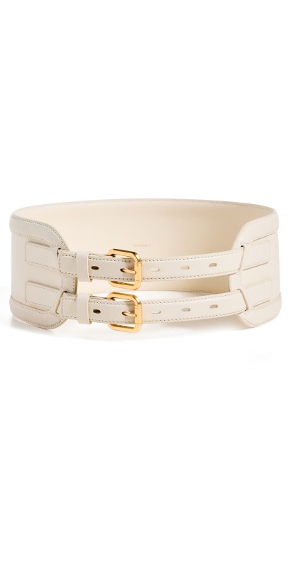 Zimmermann Leather Belt 90mm Macadamia