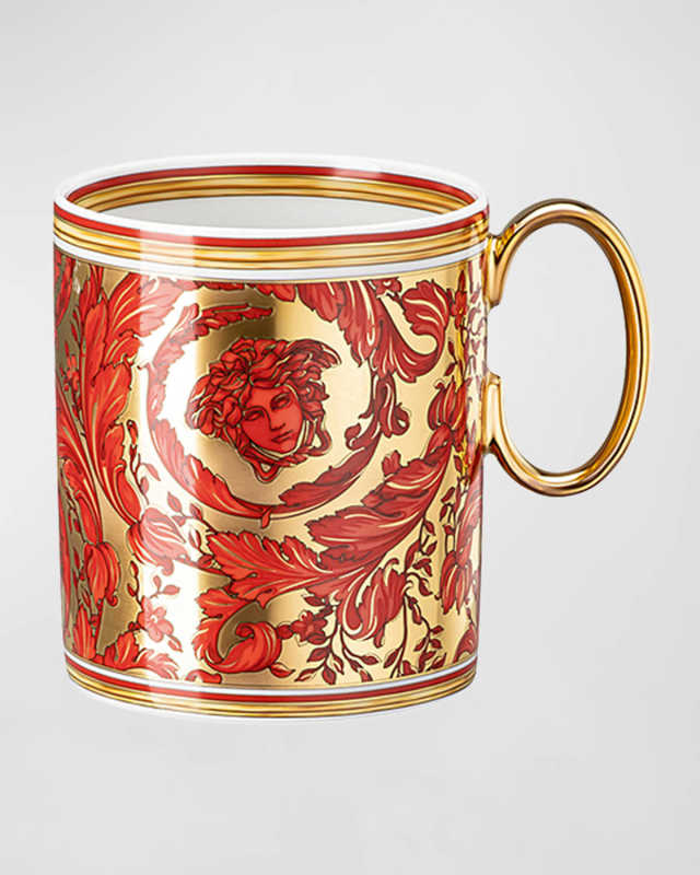Medusa Garland Red Mug, 11 oz.