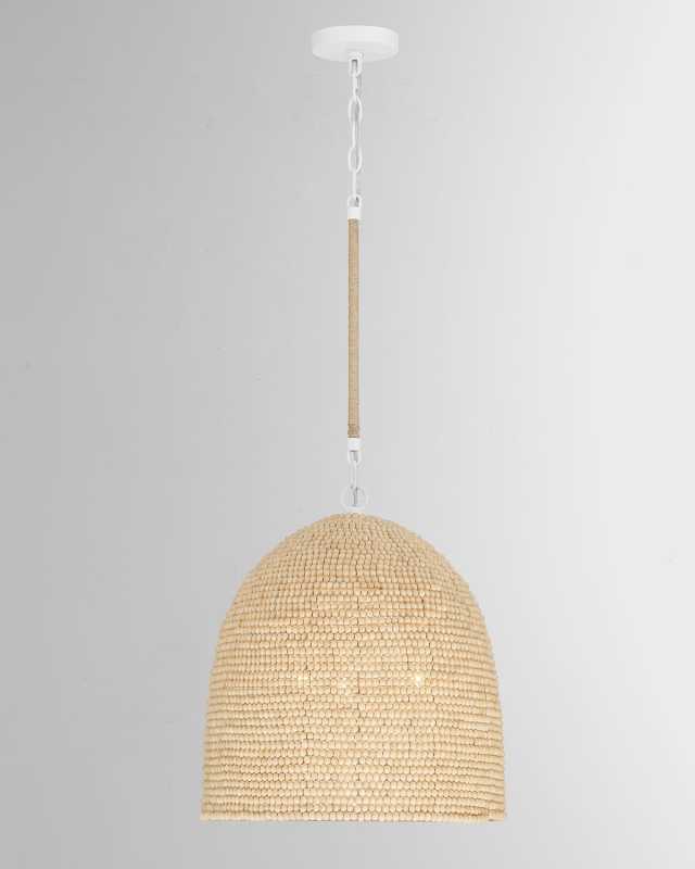 Jasper 3-Light Natural Wood Pendant Light Chandelier