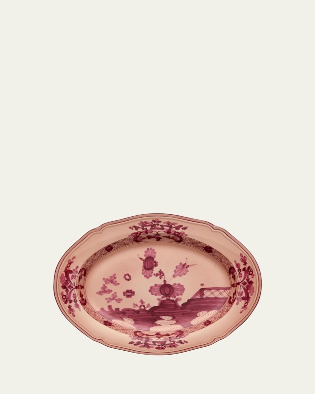 Oriente Italiano Oval Platter, Vermiglio