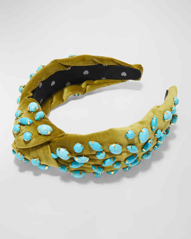 Pebble Cabochon Knotted Headband