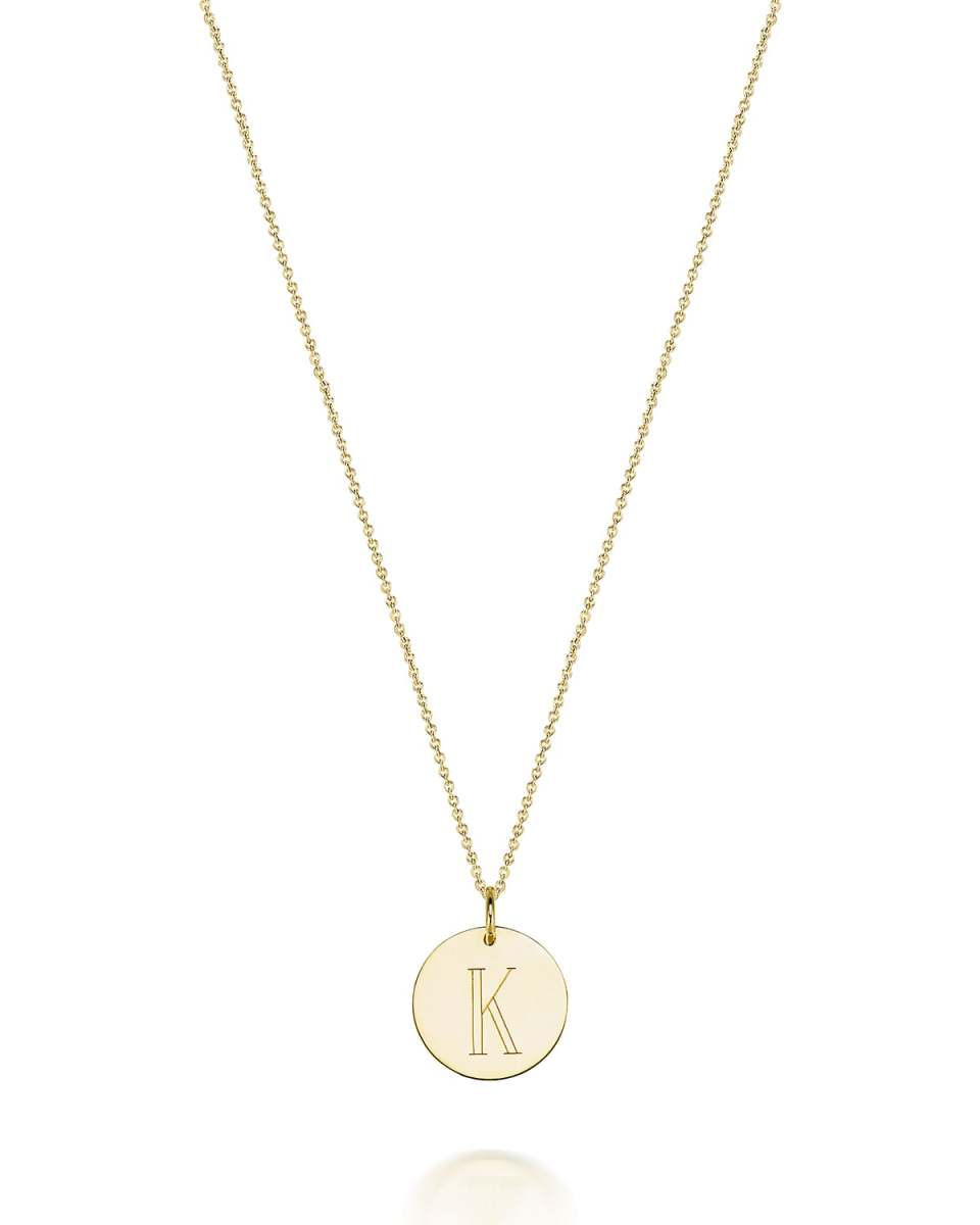 Lia 14K Gold Initial Pendant Necklace