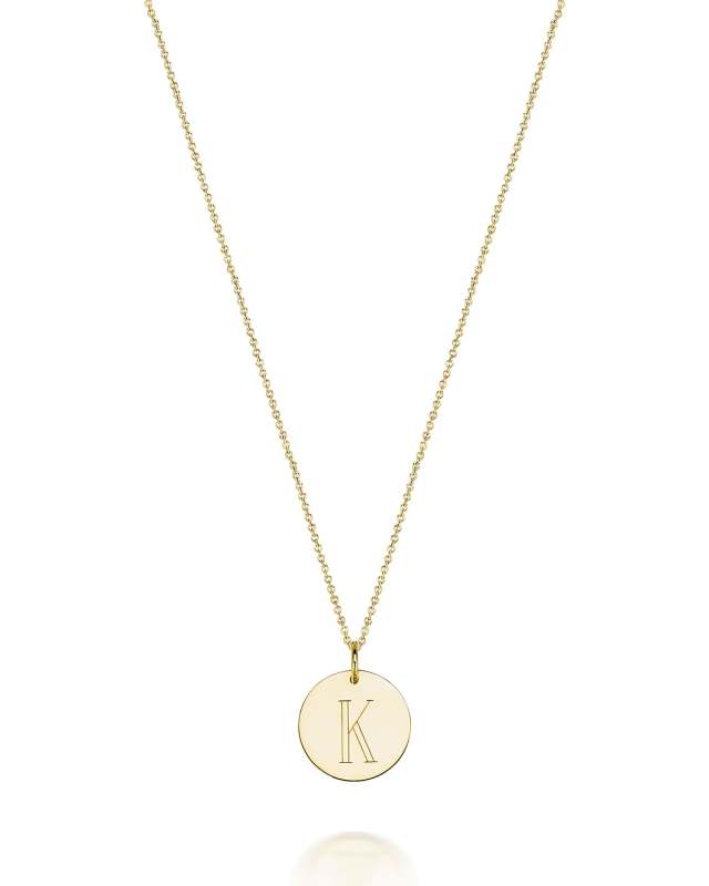 Lia 14K Gold Initial Pendant Necklace