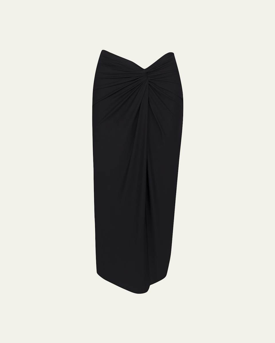 Karen Front Twist Midi Coverup Skirt