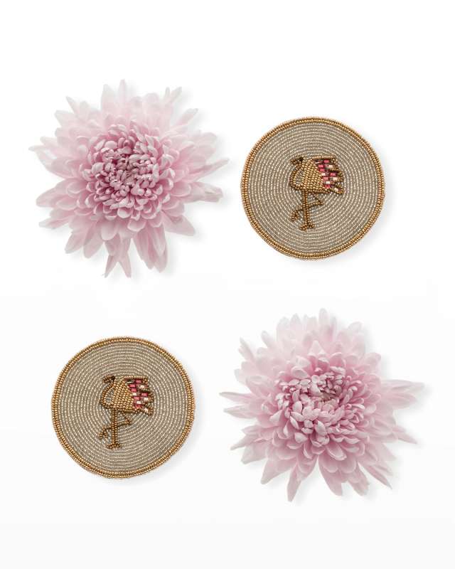 Flamingo Coasters, Set of 4