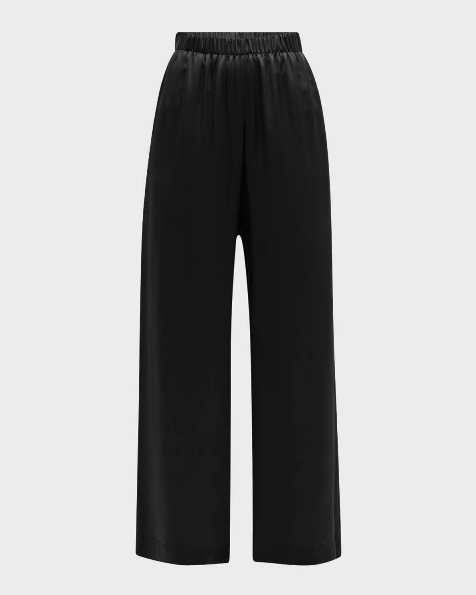 Brynn Wide-Leg Silk Pants