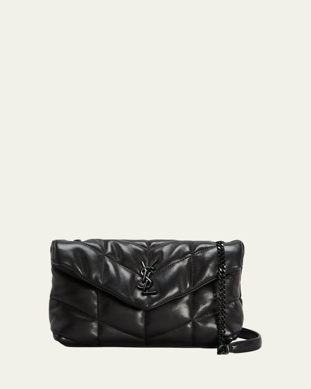 Loulou Toy YSL Puffer Leather Crossbody Bag