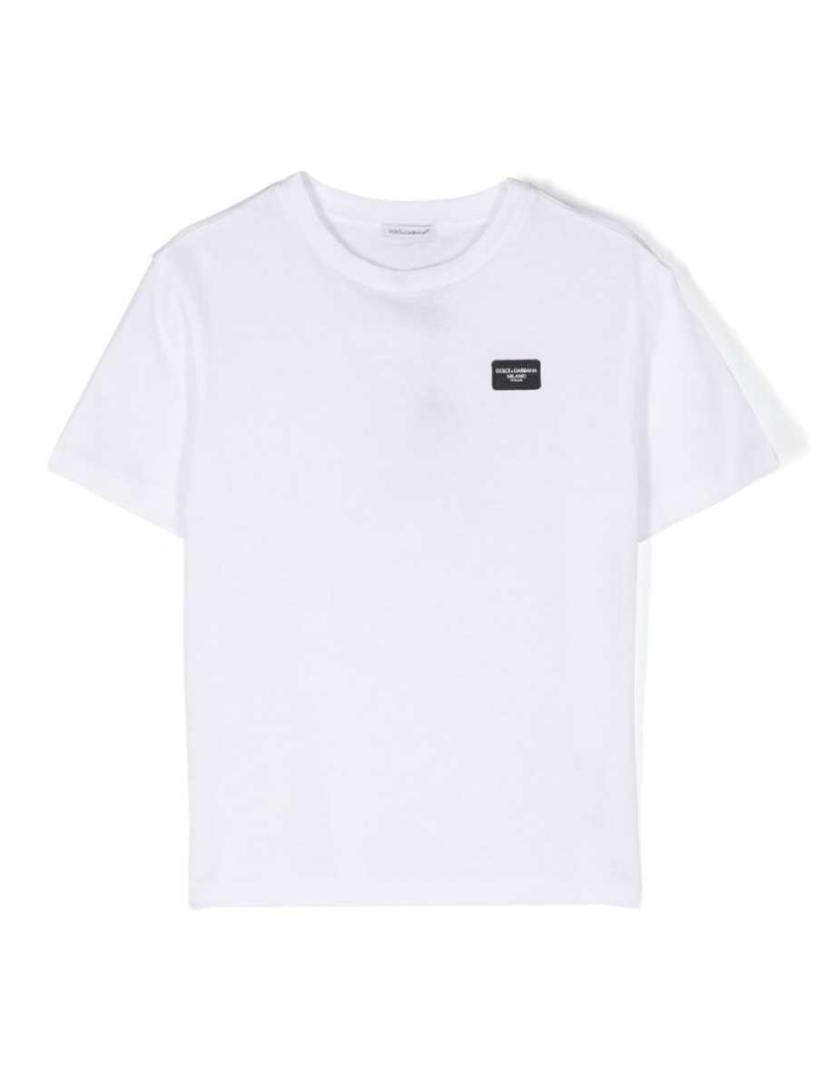 logo-patch cotton T-shirt