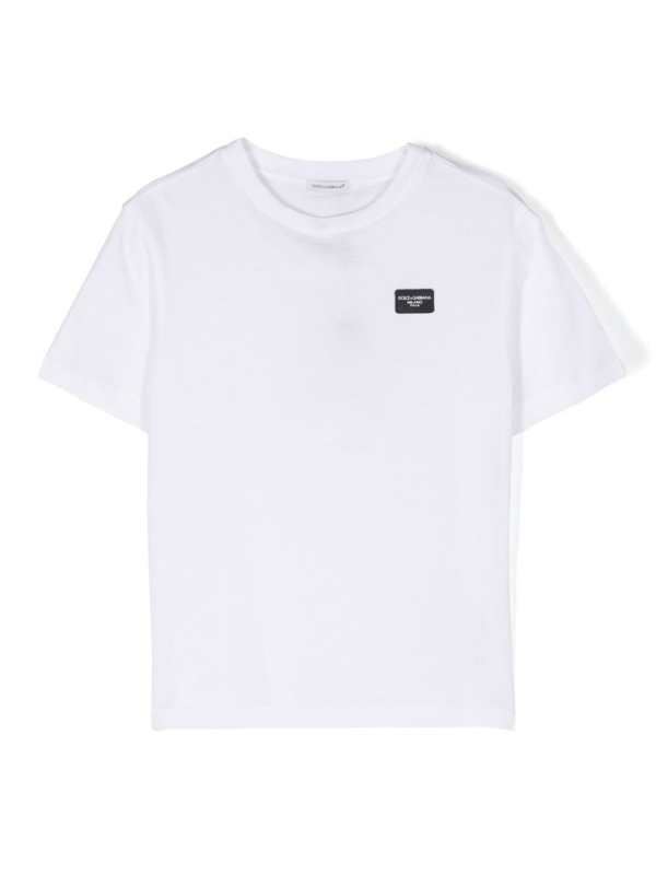 logo-patch cotton T-shirt