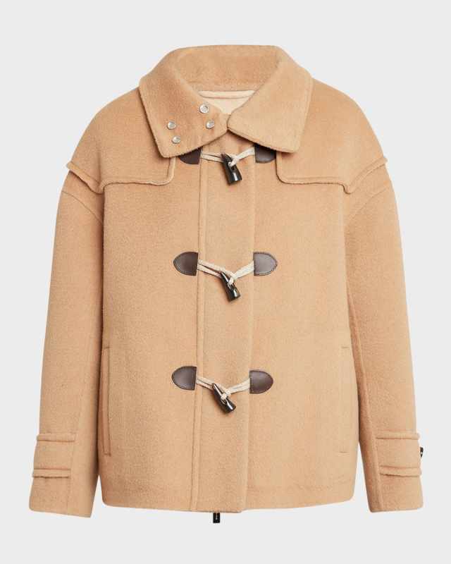 Toggle Cashmere-Wool Outerwear Jacket