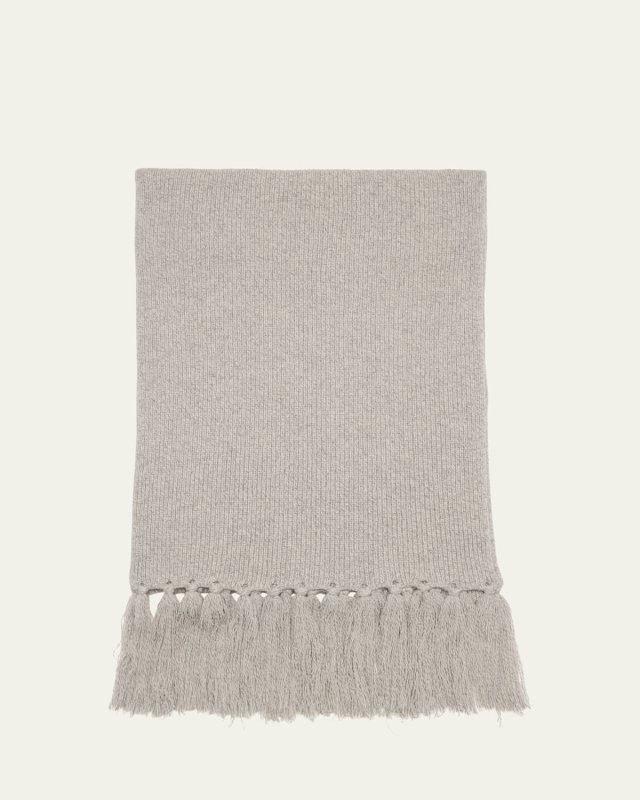 Italian Wool Fringe Scarf