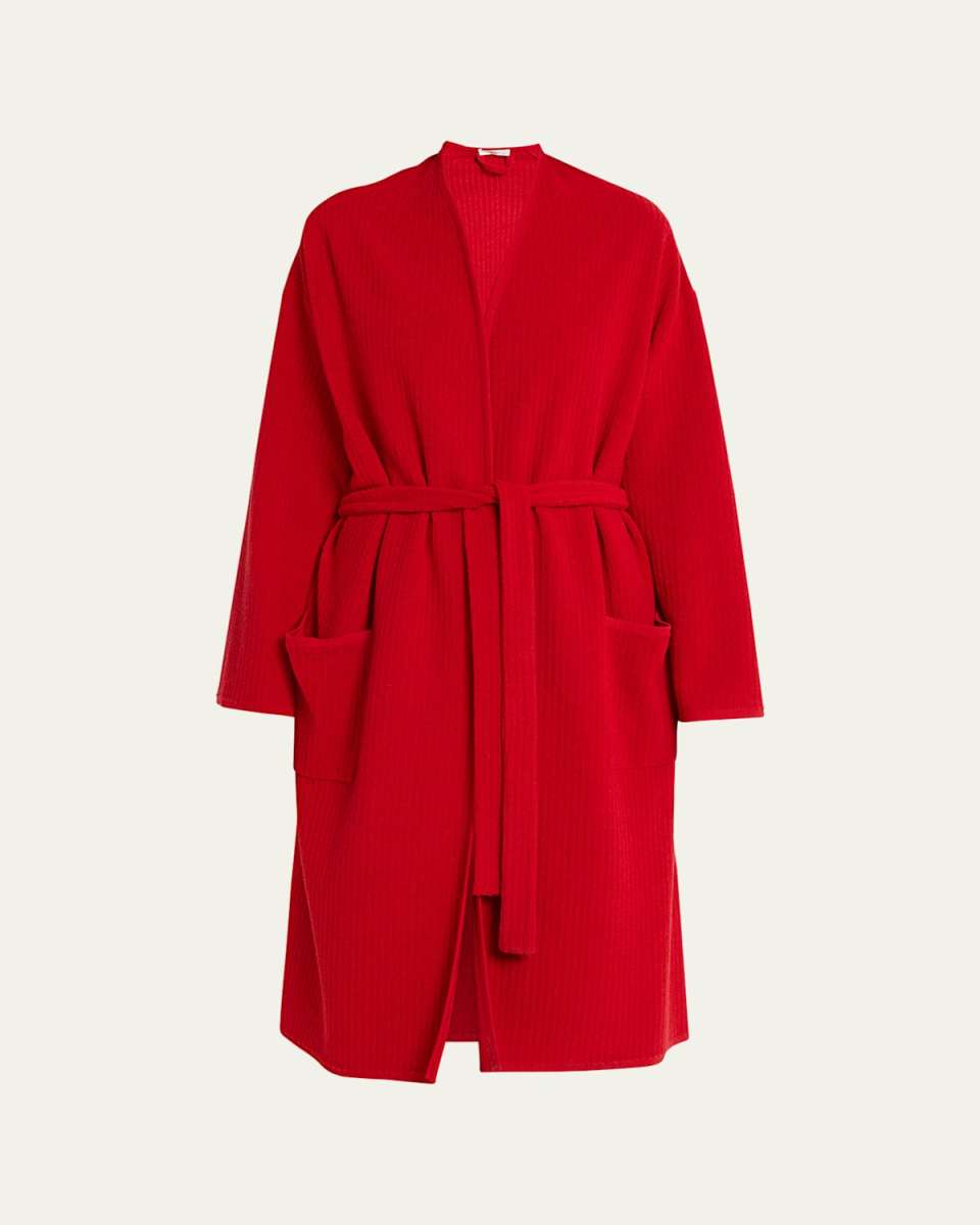 Ghali Belted Rib Towelling Robe