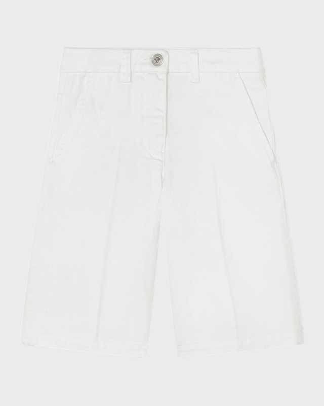 Girl'd Gabardine Wide Leg Trousers, Size 4-6