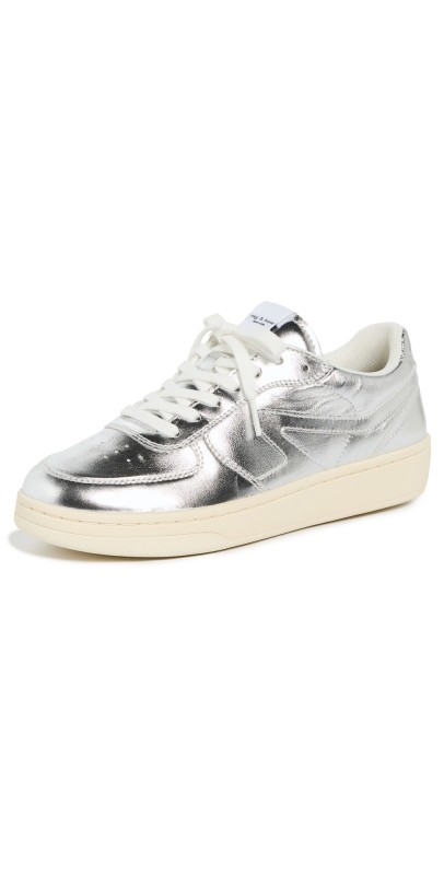 rag & bone Retro Court Sneakers Slvr