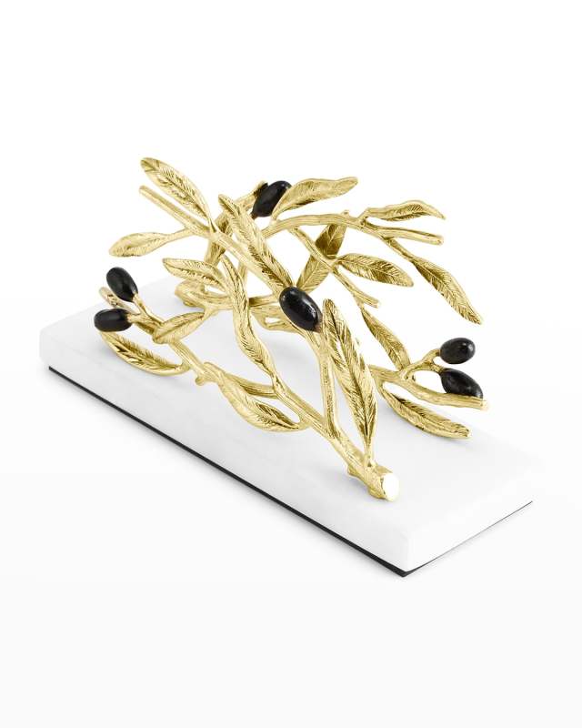 Olive Branch Vertical Napkin Holder
