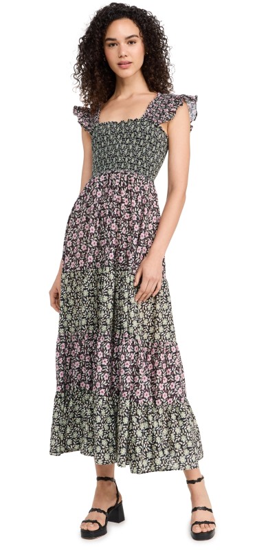 RIXO Kendall Dress Carnation Olive/Mauve
