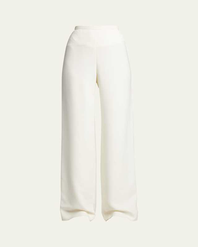Roger Wide-Leg Viscose-Wool Pants