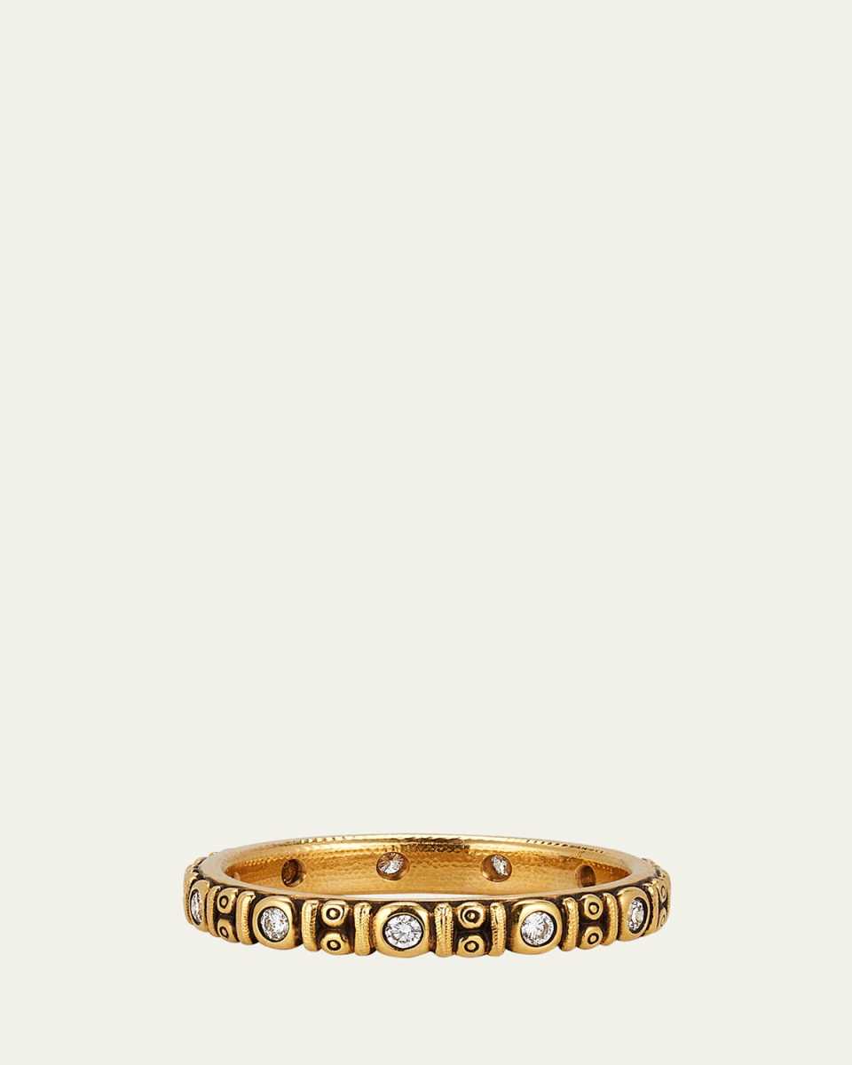 18K Diamond Circle Band Ring