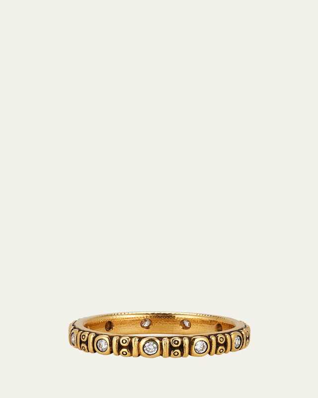 18K Diamond Circle Band Ring