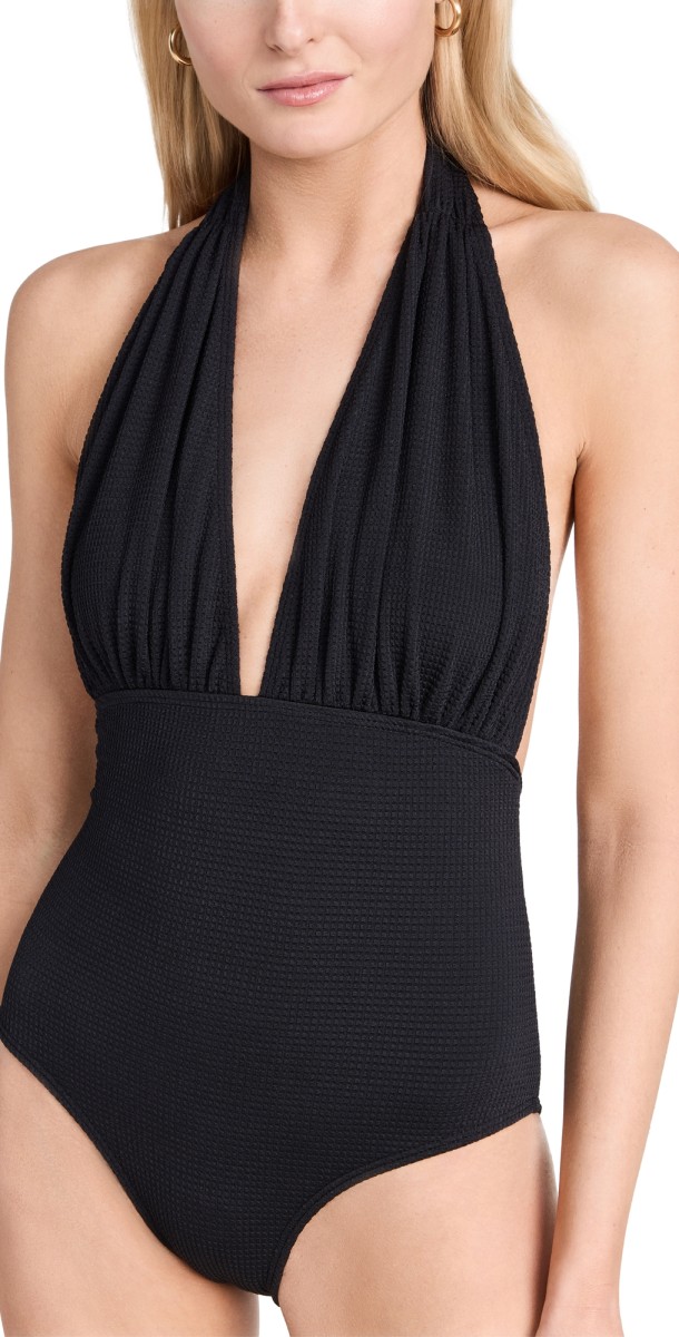 Shoshanna Halter One Piece Jet